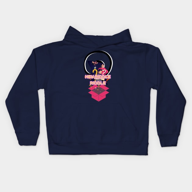 Hey Riddle Riddle Kids Hoodie by FASHION GRAVEYARD